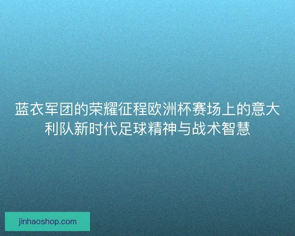 蓝衣军团的荣耀征程欧洲杯赛场上的意大利队新时代足球精神与战术智慧